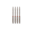 Lot de 4 Alesoirs cylindre conique rouge CYBERTECH