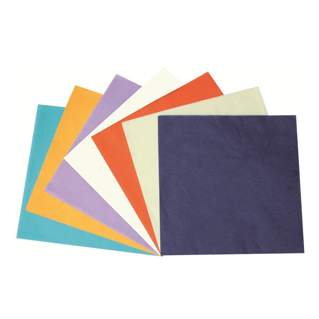 SERVIETTES 3P BLEU FONCE 33X33CM(50) CYBER