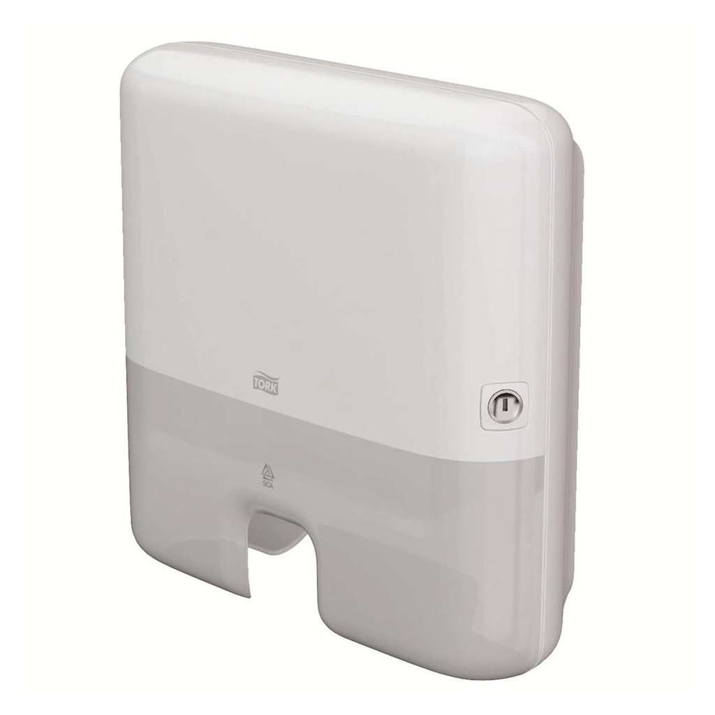 #DISTRIBUTEUR MINI H2 BLANC POUR ESSUIE MAINS TORK