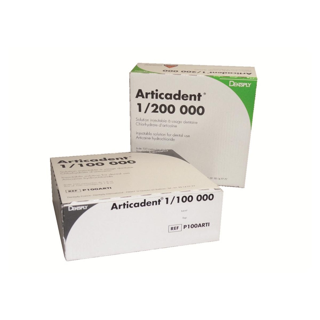 ***ANESTHESIQUES ARTICADENT 1:100000 BOITE DE 100