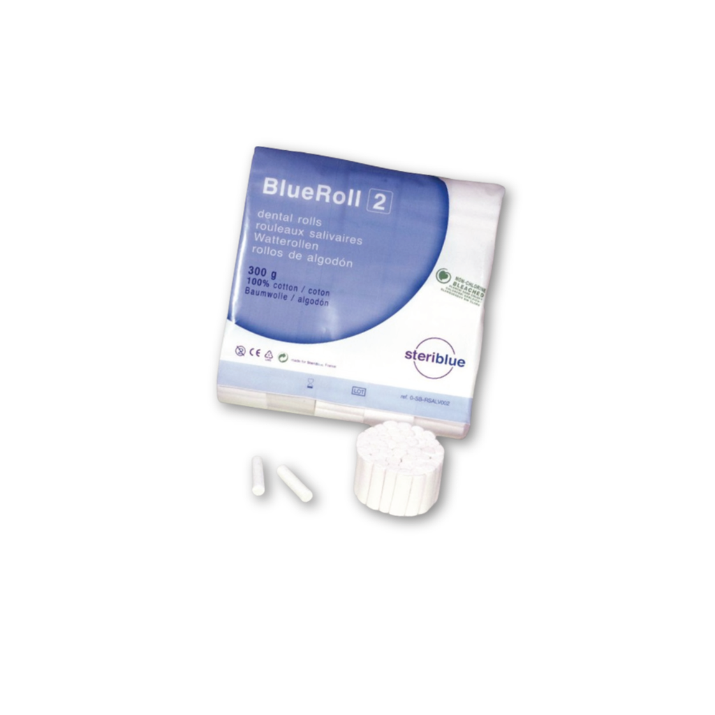 Rouleaux salivaires BlueRoll Numéro 2 STERIBLUE