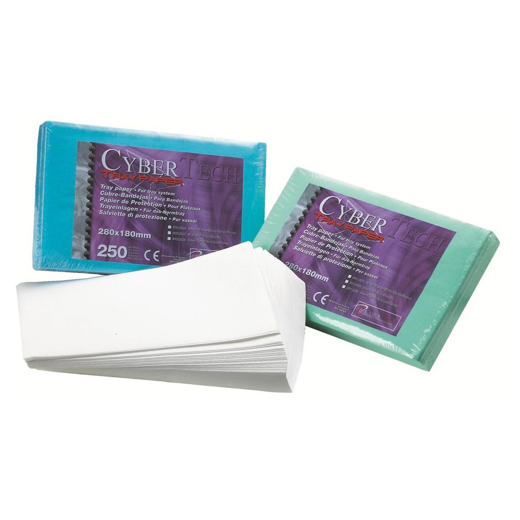 CYBERTRAY PAPIER BLEU 28X18CM (250) 9002835 CYBER