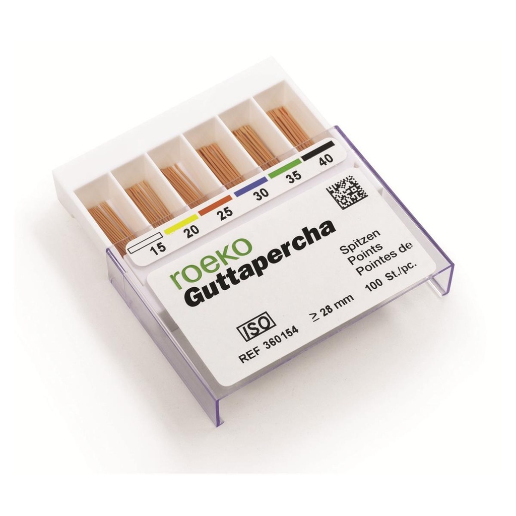 LQ* POINTES GUTTA NORMALISEES ISO 25 (100)   ROEKO