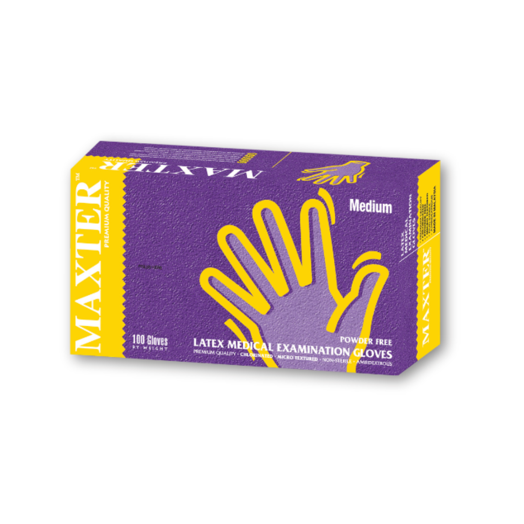 Gants Latex sans Poudre - Medium MAXTER