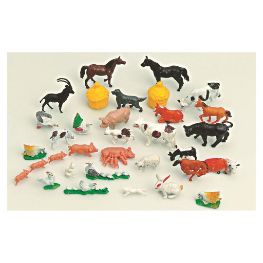 [789-61-08] JOUETS ASSORTIMENT NO3 (100 ANIMAUX)         HAGER