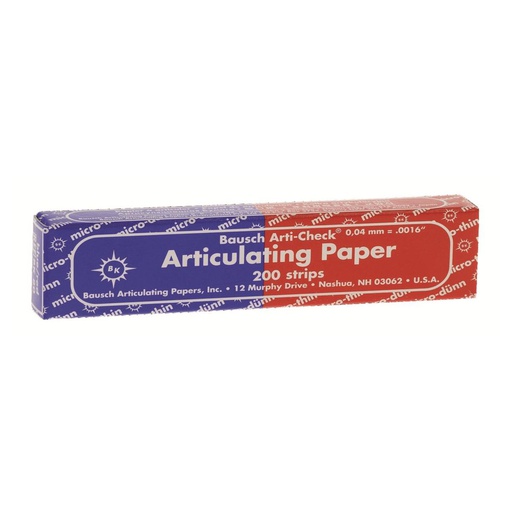 [43-911-08] BK80 PAPIER A ARTICULER BLEU-ROUGE 200 FLES BAUSCH