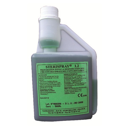 [07-508-78] STERISPRAY L2 FLACON DOSEUR 500ML        GAMASONIC