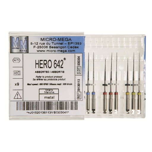 [95-521-88] HERO 642 21MM NO30 6% MANCHES METAL (6)  MICROMEGA