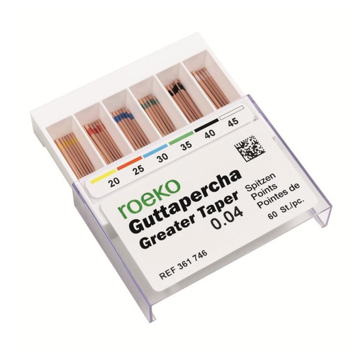 [64-851-88] POINTES GUTTA GREATER TAPER 0,04 NO20 (60)   ROEKO