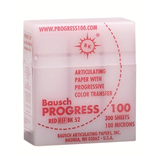 [82-582-88] BK52 PAPIER A ARTICULER ROUGE 300 FEUILLES  BAUSCH