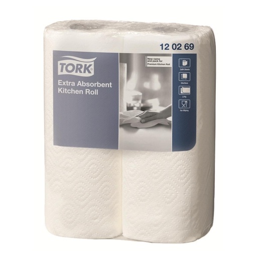 [49-982-88] #ESSUIE-TOUT 23X23CM 2PLIS 64 F.(24 ROULEAUX) TORK