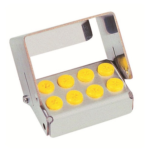 [24-192-88] PLUG IN 8 PERFORATIONS JAUNE           NICHROMINOX