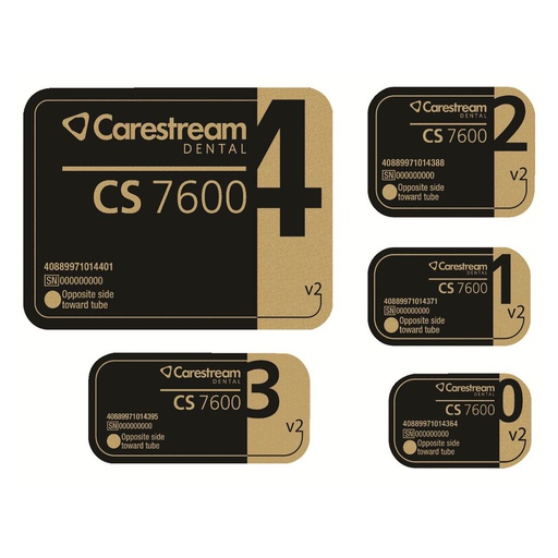 [87-093-88] PLAQUE SMART PLATE CS7600 T2  (4)       CARESTREAM