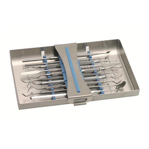 [58-076-88] ERGO-CLIP 10 INSTRUMENTS SILICONE BLEU NICHROMINOX