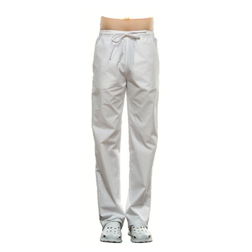 [76-140-98] PANTALON MIXTE BLANC TAILLE XS             SELEKTO