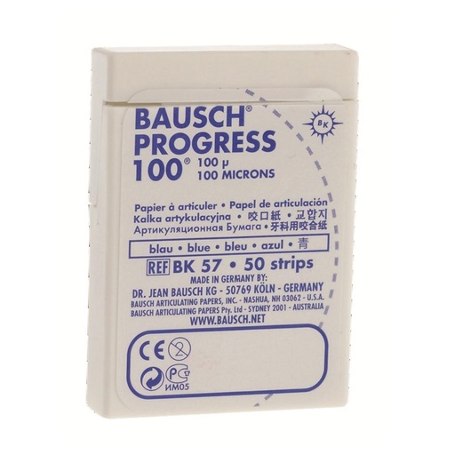 [49-191-98] PROGRESS BANDES PRECOUPEES BLEU (50)  BK57 BAUSCH