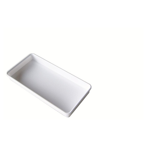 [25-232-98] PLATEAUX EN MELAMINE 200X100MM BLANC          DALY