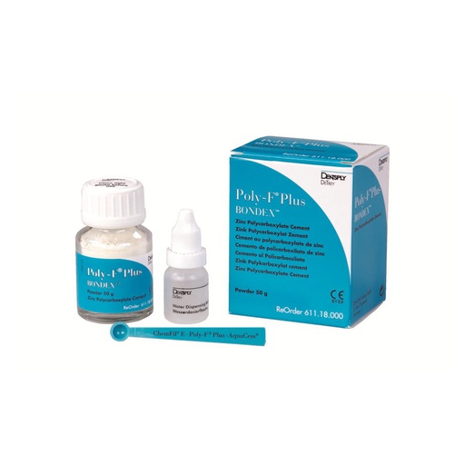 [05-231-09] LQ * POLY-F PLUS PDRE 50G + FLACON DOSEUR DENTSPLY