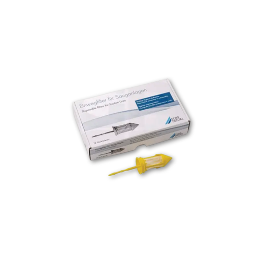 [13-258-68] Filtre d’aspiration jetable jaune 072504100 DURR DENTAL