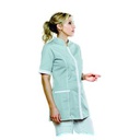 TUNIQUE PRAGUE TURQUOISE/BLANC L